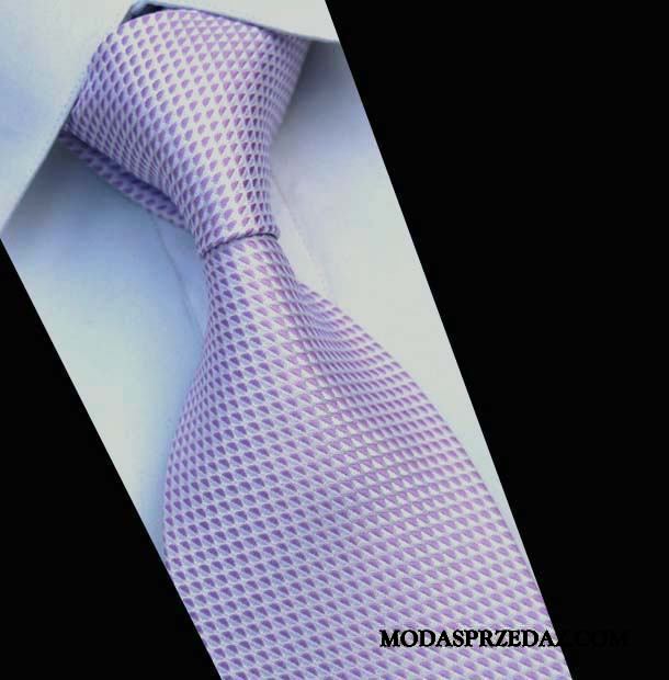Krawat Męskie Sklep Sukienka Wysoki Koniec W Paski Jedwab Męska Beżowy Niebieski Fioletowy Jasny