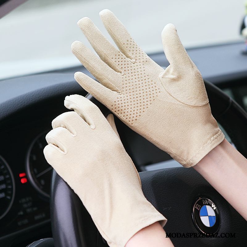 Rękawiczki Męskie Online Damska Chłonny Dla Kierowców Ochrona Przed Słońcem Ekran Dotykowy Zielony