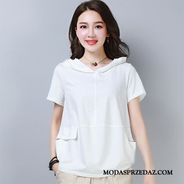 Koszulki Damskie Sprzedam Krótki Rękaw 2019 Mały Nowy T-shirt Czysta Biały