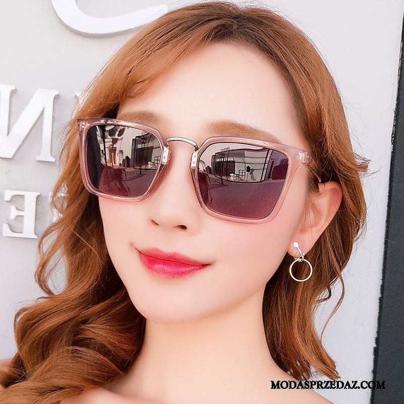 Okulary Przeciwsłoneczne Damskie Sklep Ochrona Przed Słońcem Długie Vintage 2019 Polaryzator Fioletowy Proszek