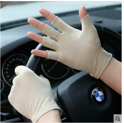 Rękawiczki Damskie Tanie Jazdy Chłonny Dla Kierowców Kaszmir Cienkie Beżowy