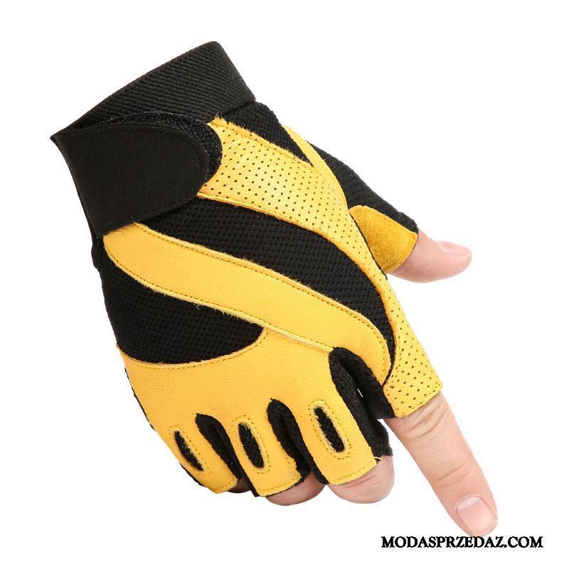 Rękawiczki Męskie Tanie Męska Training Outdoor Skóra Owcza Antypoślizgowe Żółty