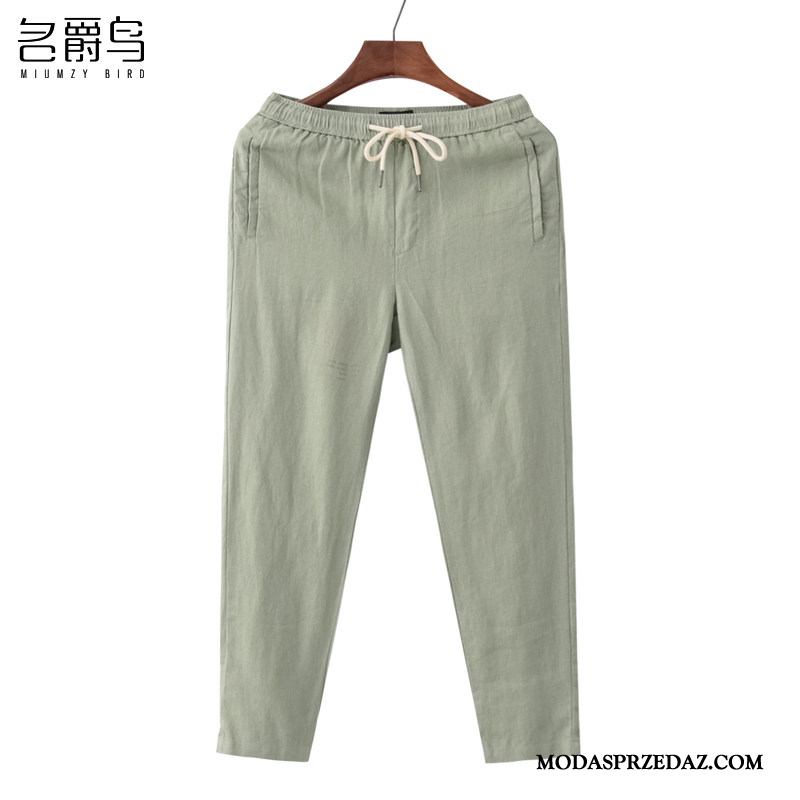 Spodnie Męskie Sprzedam Ołówkowe Spodnie Elastyczne Oddychające Nowy Wiosna Zielony