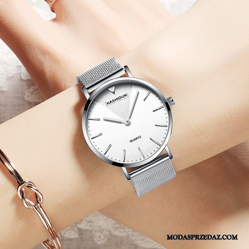 Zegarek Na Rękę Damskie Kupię Wodoodporny Moda Oryginalne Damska Student Biały