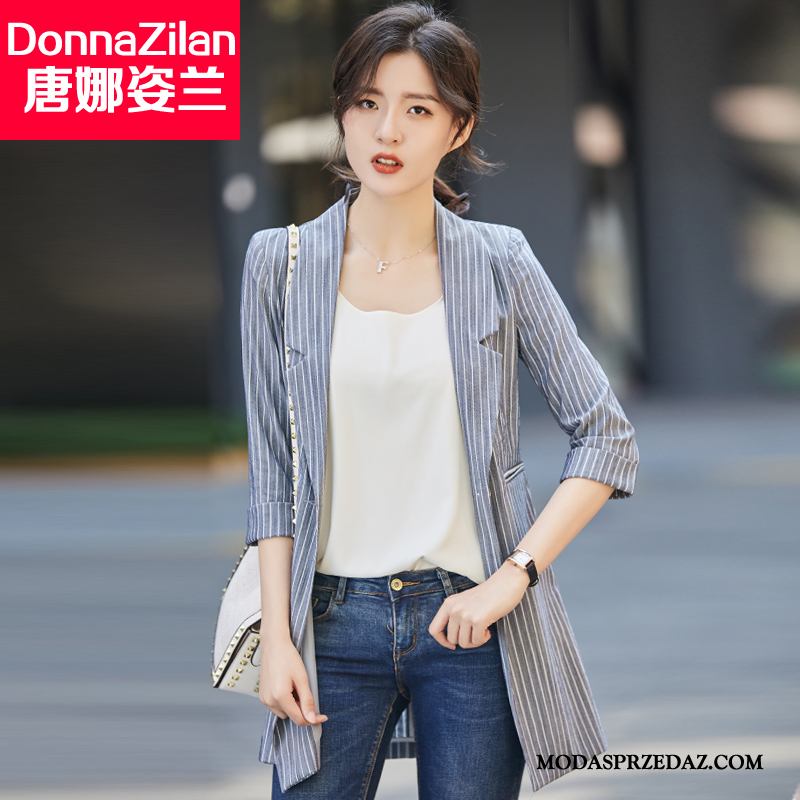 Blazer Damskie Oferta Wiosna Casual Brytyjskie Marynarka 2019 Khaki Czerwony