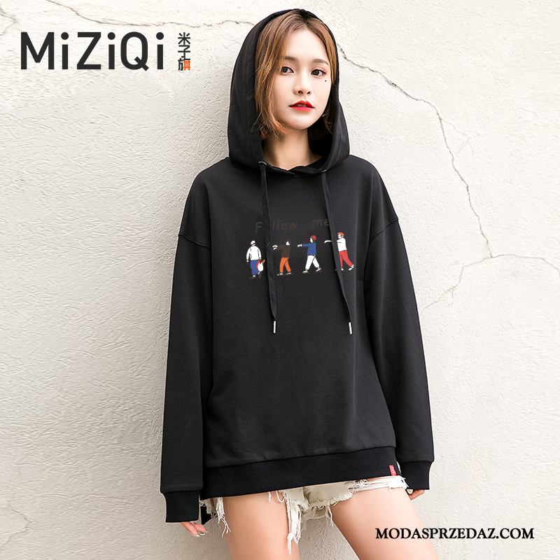 Bluza Z Kapturem Damskie Oferta Bluzy Z Kapturem Student Jesień Pullover Tendencja Żółty