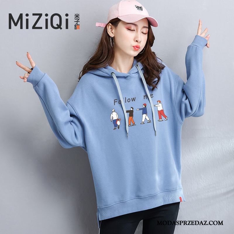 Bluza Z Kapturem Damskie Oferta Bluzy Z Kapturem Student Jesień Pullover Tendencja Żółty