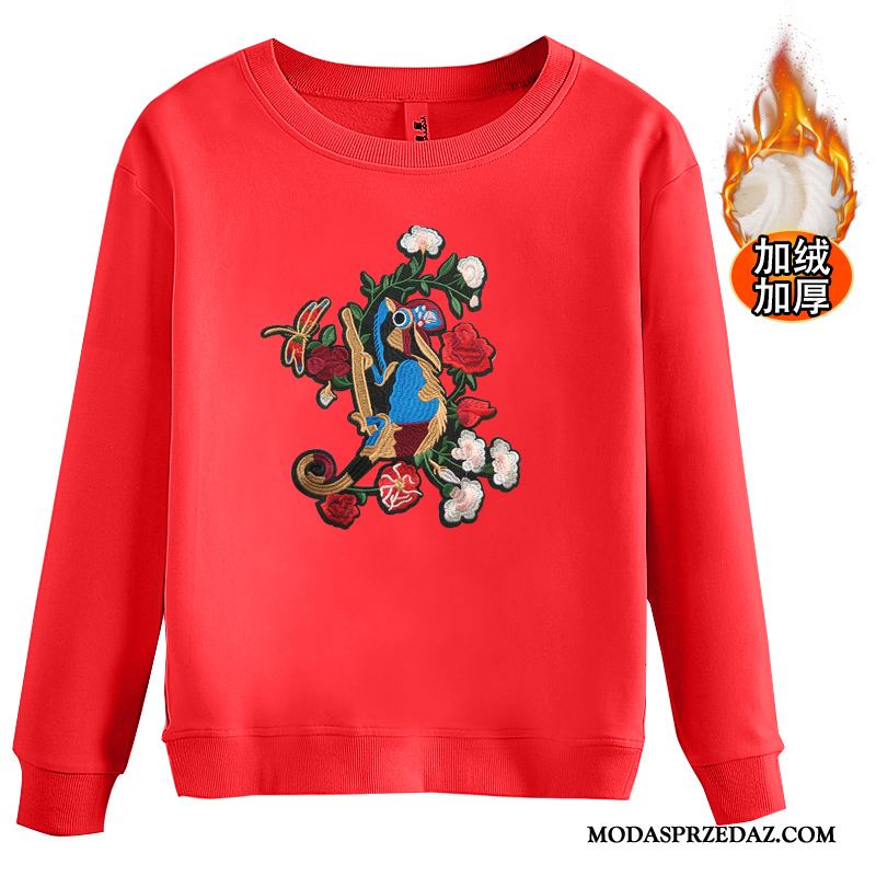 Bluza Z Kapturem Damskie Tanie Pullover Nowy Bluzy Z Kapturem Szerokie Tendencja Czarny