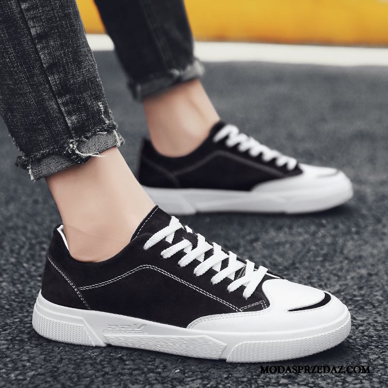 Buty Sportowe Męskie Tanie Wszystko Pasuje Canvas Casual Tendencja Siatkowe Biały