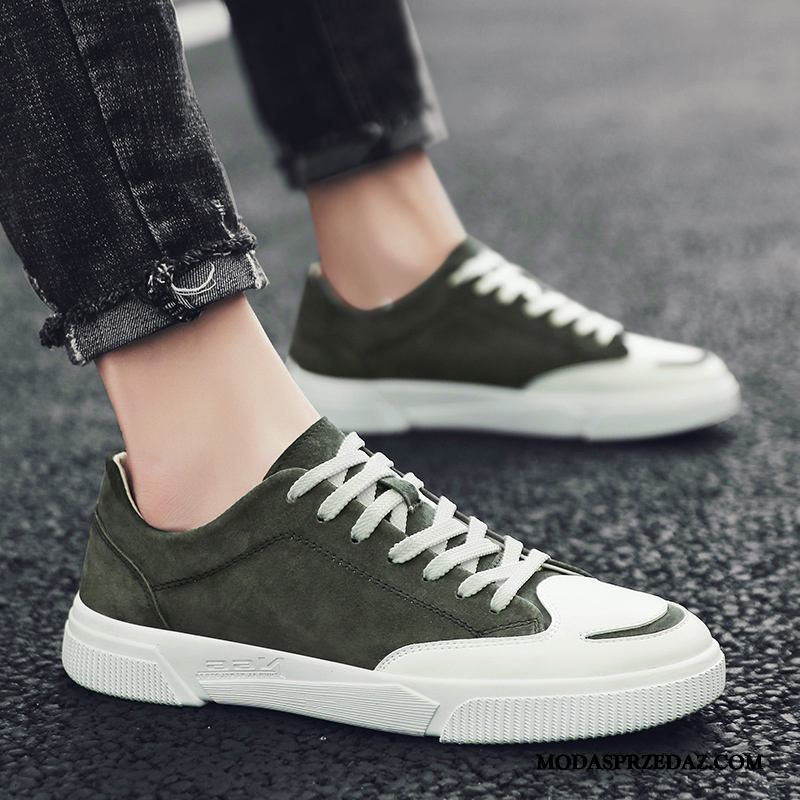 Buty Sportowe Męskie Tanie Wszystko Pasuje Canvas Casual Tendencja Siatkowe Biały