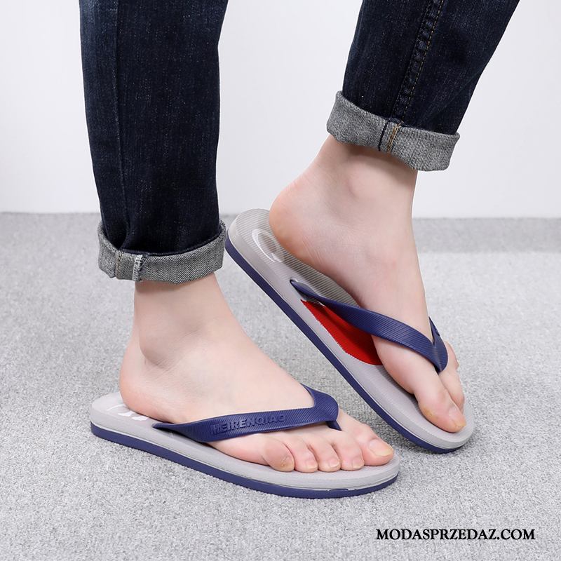 Japonki Męskie Sklep Outdoor Dobrze Męska Tendencja Buty Ciemno Niebieski