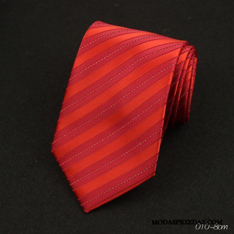 Krawat Męskie Tanie Pan Młody Z Pracy Ślubna W Paski Garnitury Fioletowy Biały Czerwony
