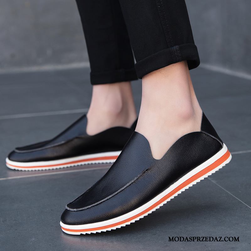 Mokasyny Męskie Tanie Slip On Casual Tendencja 2019 Skóra Zielony