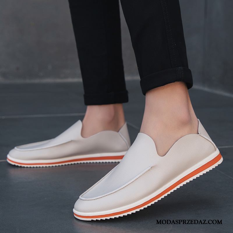 Mokasyny Męskie Tanie Slip On Casual Tendencja 2019 Skóra Zielony