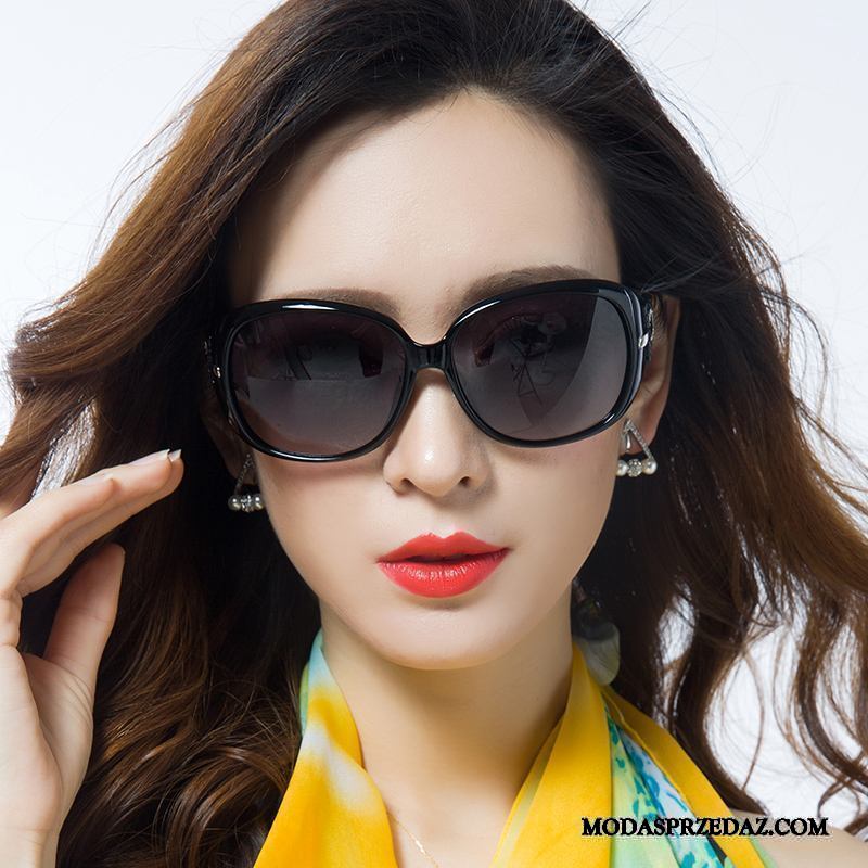 Okulary Przeciwsłoneczne Damskie Kup Polaryzator Moda Nowy Trendy Damska Fioletowy Biały