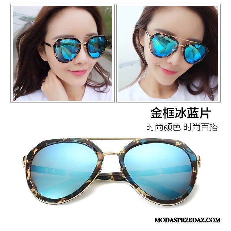 Okulary Przeciwsłoneczne Damskie Na Sprzedaż Polaryzator Trendy Moda Nowy Wielki Niebieski