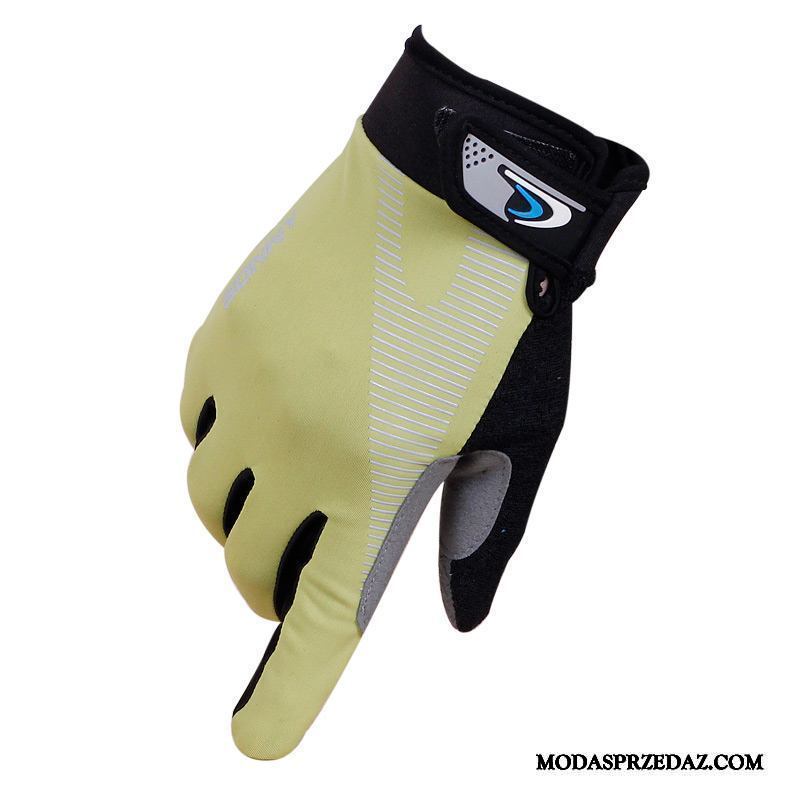 Rękawiczki Męskie Online Outdoor Damska Oddychające Ochrona Przed Słońcem Pół Palca Żółty