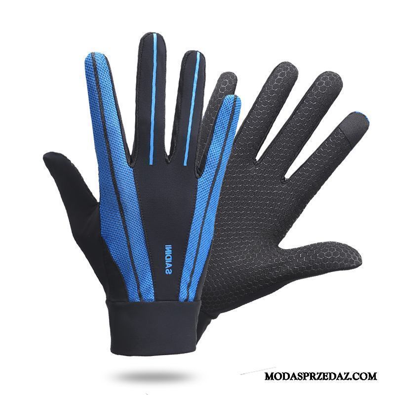 Rękawiczki Męskie Sprzedam Jazdy Cienkie Rower Górski Ochrona Przed Słońcem Antypoślizgowe Niebieski