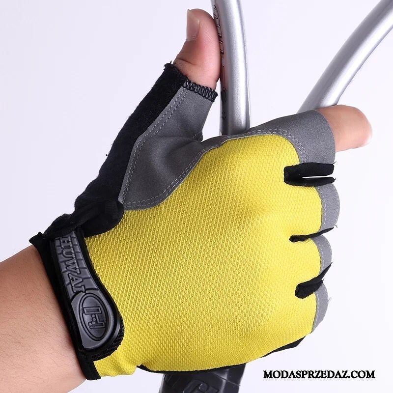 Rękawiczki Męskie Sprzedam Ochrona Przed Słońcem Sportowe Antypoślizgowe Hantle Damska Czarny